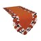 70 Inches Orange Embroidered Jack-O-Lantern Halloween Table Runner